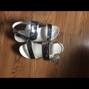 Silver sandals